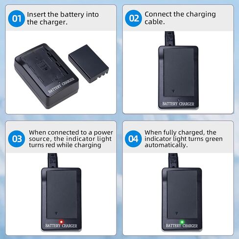 MH-18/MH-18a/MH-19 Camera Battery Charger for EN-EL3/EN-EL3a/EN-EL3e Battery Compatible with Nikon D90 D300 D300s D700 D200 D80 D70 D70s D50 D100 D100LS Camera in Kuwait