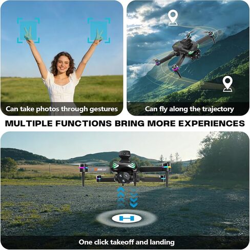 Drone with camera, screen on controller, Drone with obstacle avoidance | Drone with camera 2 Batteries, Optical Flow Positioning, One-Touch Takeoff/Landing, drone with camera for kids, toys for boys in Kuwait