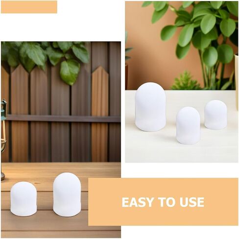 ULTECHNOVO 4pcs Silicone Flashlight Diffuser Cap Soft Light Cover for Outdoor Activities and Adventure Situations, Weather Resistant Sturdy Round White Protective Cover for Handheld in Kuwait