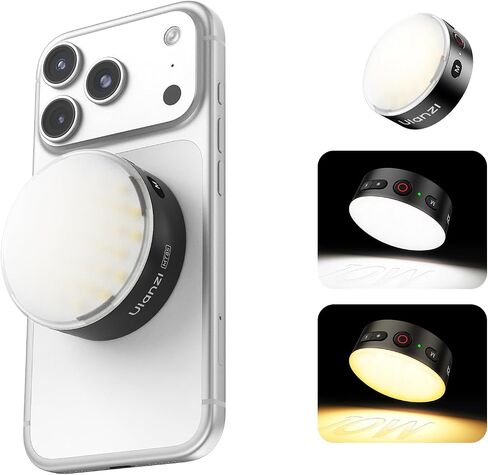 ULANZI MFL01 Magnetic Phone Camera Flash, 2-in-1 3000 Flashes Speedlite & Selfie Light for iPhone Android with Bluetooth, 2500-8500K Mini Flash LED Smartphone Fill Light for Selfie,Photo,Vlog,Portrait in Kuwait