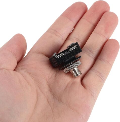 Hot Shoe Mount Adapter with Enhanced Stability 4pcs Flash Portable Alloy Material , Size 2.40x2.10x1.25cm for Camera Accessories Compatible for Studio and Photography Use in Kuwait
