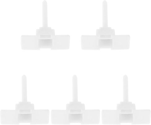 DECHOUS 5pcs Emergency Flashlight Clip Plastic Mounting Bracket Lightweight Construction Universal Compatibility Handheld Flashlight Accessory for Outdoor and Hotel Use in Kuwait