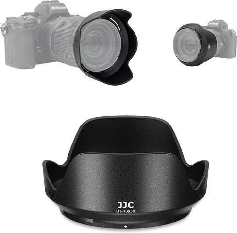JJC HB-93B Reversible Lens Hood for Nikon NIKKOR Z 24-105mm f/4-7.1 Lens | Replaces Nikon HB-93B Hood, Compatible with 67mm Filter/Cap for Nikon ZR Zf Z5 II Z6 III Z7 II Z8 Z9 Cameras, No Vignetting in Kuwait