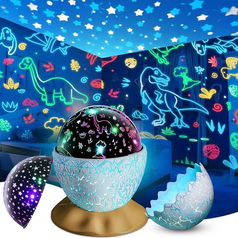 Unicorn Night Light Kids Toys, Birthday Gifts for 3 4 5 6 7 8 9 10 Years Old Girls, 3 in 1 Unicorns & Starry Sky & Sea World Night Projector for Kid Ages 3-12, Night Lamp for Bedroom Decor in Kuwait