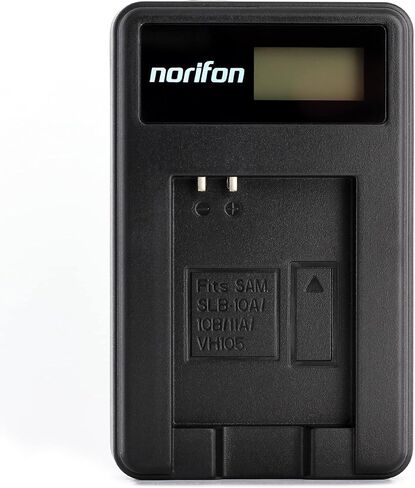 Norifon SLB-11A LCD USB Charger for Samsung CL65, CL80, EX1, HZ25W | Compatible with Samsung HZ30W, HZ35W, HZ50W, ST1000, ST5000, ST5500, TL240, TL320, TL350, TL500, WB1000, WB2000 in Kuwait