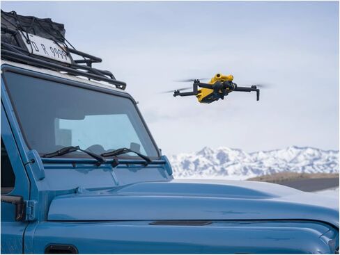 SKYROVER X1 48MP 4K Fly More Combo Drone (Yellow) Bundle with Hard Case and Accs | Hard Case, Accs in Kuwait