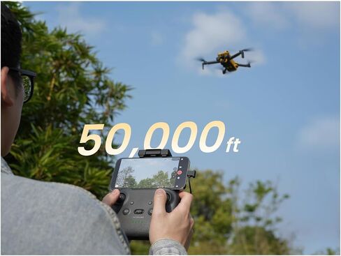 SKYROVER X1 48MP 4K Fly More Combo Drone (Yellow) Bundle with Hard Case and Accs | Hard Case, Accs in Kuwait