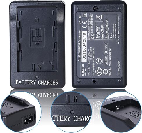 MH‑18a Battery Charger for EN‑EL3 EN‑EL3a EN‑EL3e Battery | Compatible with Nikon D50, D70, D70s, D80, D90, D100, D200, D300, D300s, D700 Camera in Kuwait