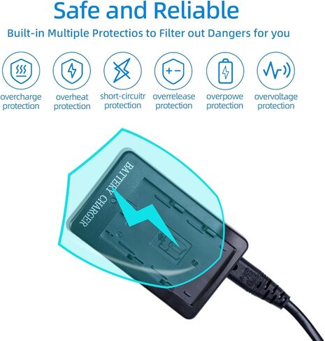 MH‑18a Battery Charger for EN‑EL3 EN‑EL3a EN‑EL3e Battery | Compatible with Nikon D50, D70, D70s, D80, D90, D100, D200, D300, D300s, D700 Camera in Kuwait