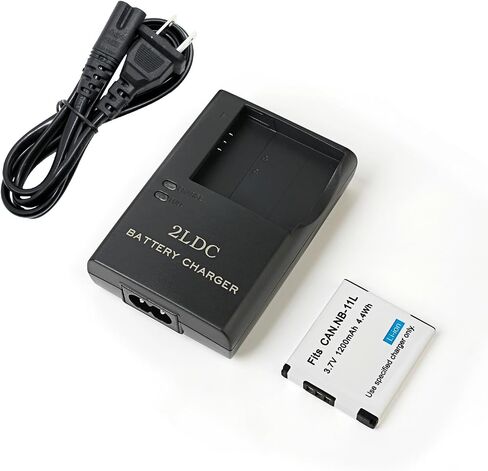 CB-2LF Battery Charger Pack 1200mAh for NB-11L NB-11LH Battery | Compatible with Canon PowerShot ELPH 110 HS 130 HS 340 HS 350 HS A2300 SX400 is A2400 is A2500 A3500 is A4000 is IXS 240 HS in Kuwait