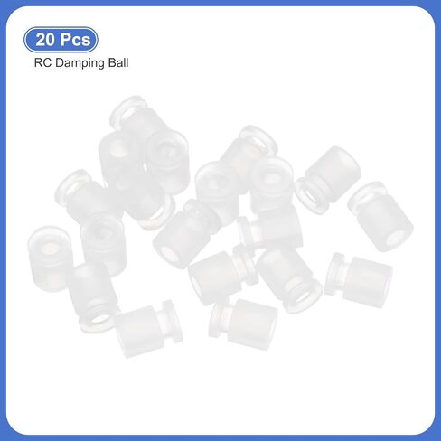 MECCANIXITY RC Anti Vibration Rubber Balls for RC F4 F7 Flight Controller RC Drone Accessories M3x8mm(Clear), Pack of 20 in Kuwait