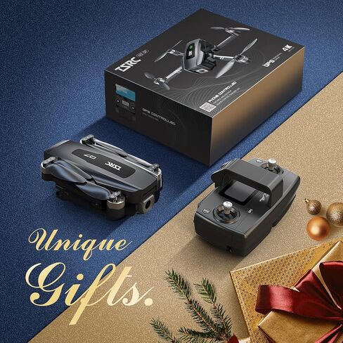 TENSSENX GPS Drone with 4K UHD Camera for Adults, TSRC Q7 Foldable FPV RC Quadcopter with Brushless Motor, Smart Return Home, Follow Me, 60 Min Flight Time, Long Control Range, Includes Carrying Bag in Kuwait