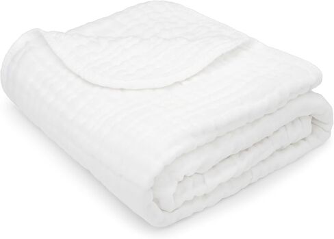 Comfy Cubs Adult Muslin Blanket 108x90" King Swaddle Blankets, Sage | 6 Layer Soft, Breathable & Lightweight Muslin Adult Blanket - Machine Washable & Designed in the US Bedding for All Seasons in Kuwait
