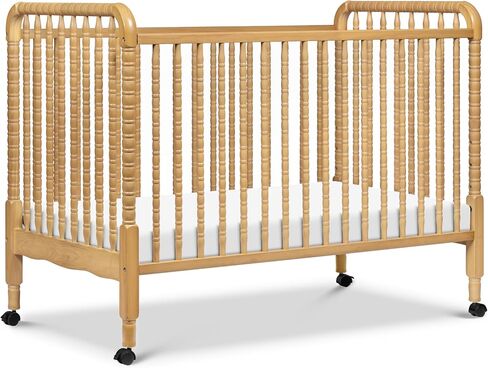 DaVinci Jenny Lind 3-in-1 Convertible Baby Crib, White | GREENGUARD Gold Certified- Converts to Toddler Bed & Daybed, 4 Adjustable Mattress Heights - Conversion Kit Sold Separately in Kuwait