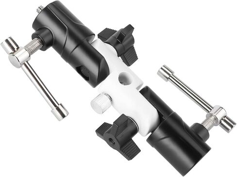 Section Adjustable U-Shape Flashlight Holder Stand for Photography Black White in Kuwait