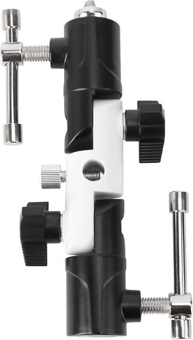 MERRYHAPY Section Adjustable U-Shape Aluminum Flashlight Holder Lightweight Photography Light Stand Accessory Black White in Kuwait
