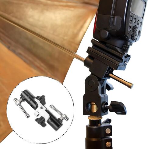 MERRYHAPY Section Adjustable U-Shape Aluminum Flashlight Holder Lightweight Photography Light Stand Accessory Black White in Kuwait