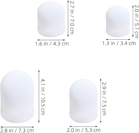 4pcs Silicone Round Flashlight Diffuser Cap for Camping and Emergency Situations, White Soft Light Diffusion Cover Anti Glare Feature and Efficient Lighting in Kuwait
