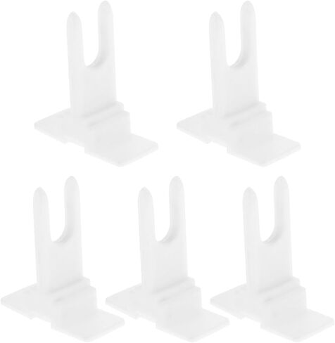 NUOBESTY 5pcs Emergency Flashlight Clip Universal Compatibility Plastic Bracket Lightweight Construction for Camping Outdoor Use in Kuwait