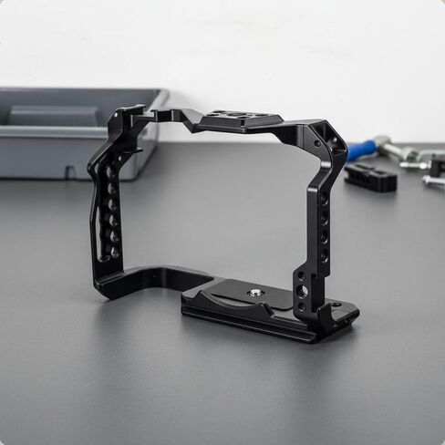 Camera Cage Camera Frame Camera Rig Camera Mount with Aluminum Alloy Build and 1/4 Thread Points Cold Shoe Slots Shell for Daily Use Suitable for Location in Kuwait