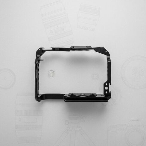 Camera Cage Camera Frame Camera Rig Camera Mount with Aluminum Alloy Build and 1/4 Thread Points Cold Shoe Slots Shell for Daily Use Suitable for Location in Kuwait