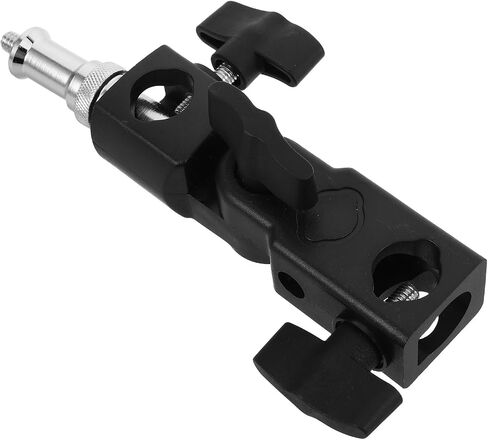 ibasenice Compact Flash Stand Bracket with Umbrella Mount for Light Stand, Hot Shoe Adapter, and Tripod Compatible with Outdoor Photography and Weddings, Made of Sturdy Abs and Metal in Kuwait