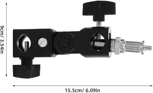 ibasenice Compact Flash Stand Bracket with Umbrella Mount for Light Stand, Hot Shoe Adapter, and Tripod Compatible with Outdoor Photography and Weddings, Made of Sturdy Abs and Metal in Kuwait