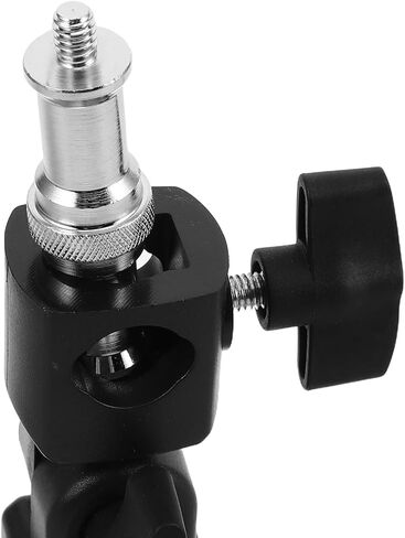 ibasenice Compact Flash Stand Bracket with Umbrella Mount for Light Stand, Hot Shoe Adapter, and Tripod Compatible with Outdoor Photography and Weddings, Made of Sturdy Abs and Metal in Kuwait