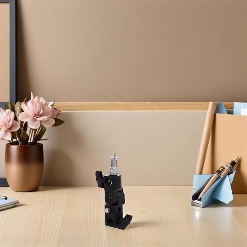 ibasenice Compact Flash Stand Bracket with Umbrella Mount for Light Stand, Hot Shoe Adapter, and Tripod Compatible with Outdoor Photography and Weddings, Made of Sturdy Abs and Metal in Kuwait
