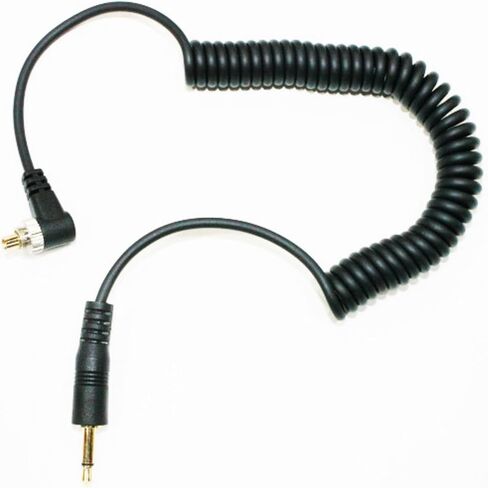 Telescopic to 3.5mm Male Flashing Sync Cable with Scre for D300S D300 D200 D100 D700 D3X Professional Use Male to in Kuwait