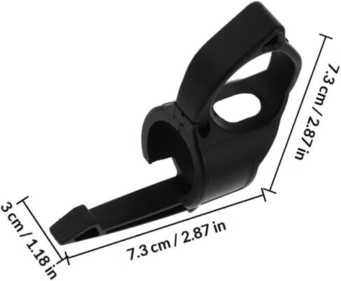 10 Pcs Portable Nylon Flashlight Holder with 1-inch Finger Loop, Versatile Compatibility for Flashlights, for Nighttime Walks and Camping, Black Color Design in Kuwait