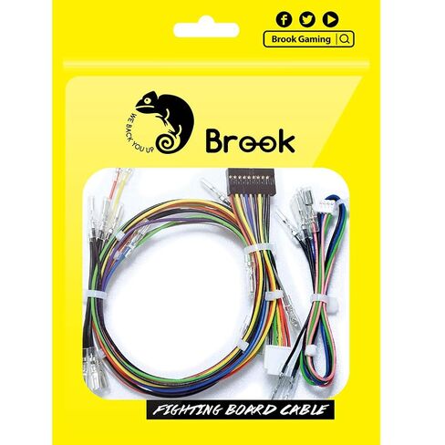 Brook Fighting Board Cable 20-Pin Harness with 4-Pin Button Harness for DIY Arcade Stick Builds, Compatible with Brook Fighting Boards, Sanwa and Seimitsu Buttons, Joystick and Button Wiring Set in Saudi Arabia