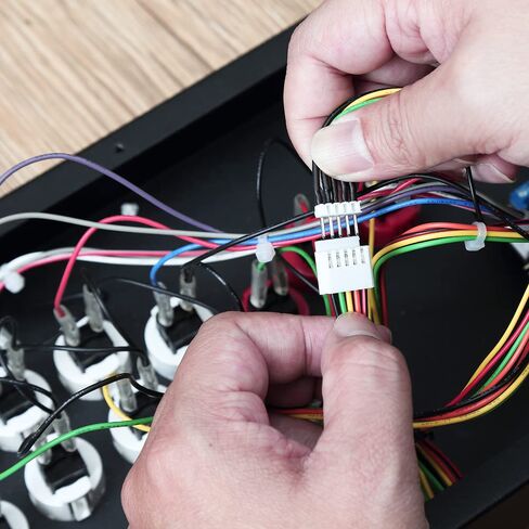 Brook Fighting Board Cable 20-Pin Harness with 4-Pin Button Harness for DIY Arcade Stick Builds, Compatible with Brook Fighting Boards, Sanwa and Seimitsu Buttons, Joystick and Button Wiring Set in Saudi Arabia