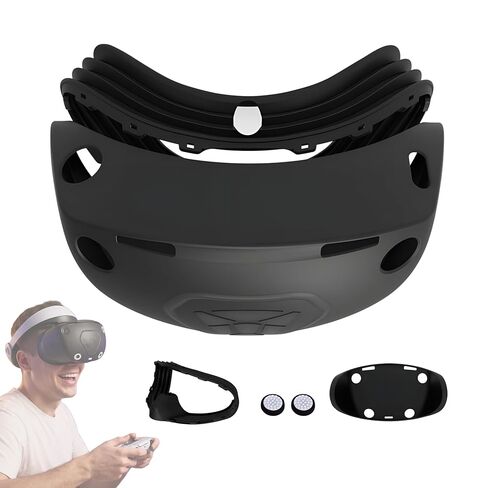 PSVR Replacement Light Shield & Protective Silicone Skin for PS VR Headset | Blocks External Light, Comfortable Silicone, Secure Fit, Replacement Face Shield, Protective Cover for Playstation in Kuwait