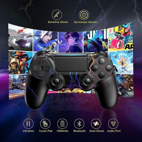 2 Pack for PS4 Controller,Wireless Controller for PS4/Pro/Slim/PC in Saudi Arabia
