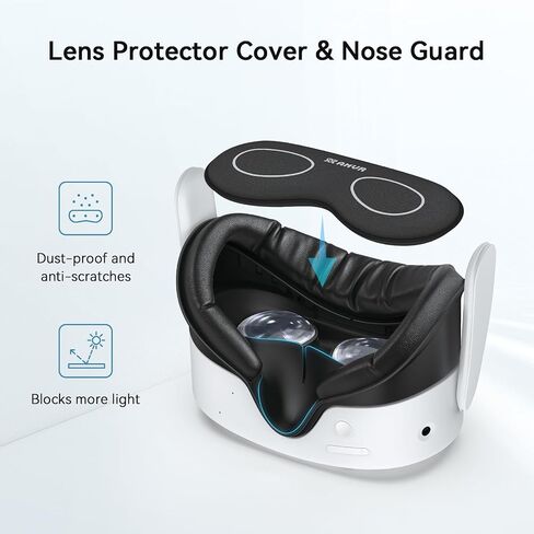 AMVR Q3SFC1 Facial Interface Pad for Quest 3S, PU & Ice Silk, Not Fit Q3 in Saudi Arabia