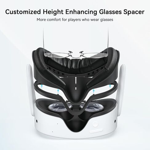 AMVR Q3SFC1 Facial Interface Pad for Quest 3S, PU & Ice Silk, Not Fit Q3 in Saudi Arabia