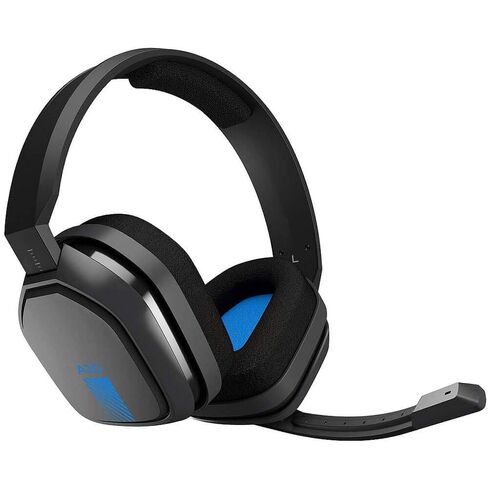 ASTRO Gaming A10 Wired Gaming Headset, Lightweight and Damage Resistant, ASTRO, 3.5 mm Audio Jack, for Xbox Series X|S, Xbox One, PS5, PS4, Nintendo Switch, PC, Mac- Black/Blue | Lightweight, Damage Resistant, ASTRO Audio, Dolby ATMOS, 3.5mm Jack, for Xbo in Saudi Arabia