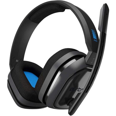 ASTRO Gaming A10 Wired Gaming Headset, Lightweight and Damage Resistant, ASTRO, 3.5 mm Audio Jack, for Xbox Series X|S, Xbox One, PS5, PS4, Nintendo Switch, PC, Mac- Black/Blue | Lightweight, Damage Resistant, ASTRO Audio, Dolby ATMOS, 3.5mm Jack, for Xbo in Saudi Arabia