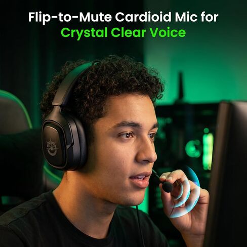 Flare X Wired Gaming Headset with Mic for Xbox Series S/X PS5 PC | 50mm driver, Flip-to-mute cardioid mic, 3.5mm audio jack in Saudi Arabia