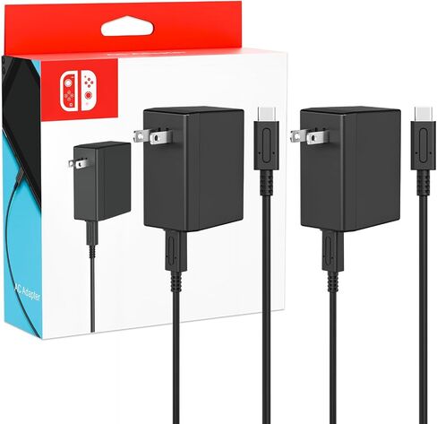 Charger for Nintendo Switch, 45W AC Adapter Fast Charging with 5ft Detachable USB C Cable, Compatible with Switch/OLED/Lite, Steam Deck, Support TV Mode, Original Quality in Saudi Arabia