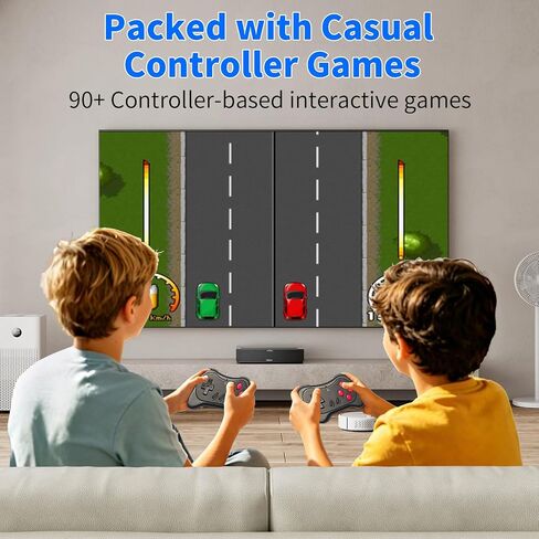 وحدة تحكم ألعاب فيديو للأطفال - ألعاب تلفزيون AR Motion Sensing، أكثر من 100 لعبة مدمجة، توصيل وتشغيل HDMI مع وحدتي تحكم لاسلكيتين، هدية للأطفال من سن 3 إلى 12 عامًا in Kuwait