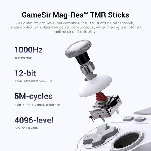 GameSir Tarantula Pro Wired Controller for Xbox/PC/Steam | 1000Hz Polling Rate on PC, TMR Sticks, Hall Effect Analog/Micro Switch, 9 Remappable Programmable Buttons, 3.5mm audio in Saudi Arabia