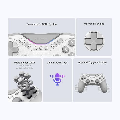 GameSir Tarantula Pro Wired Controller for Xbox/PC/Steam | 1000Hz Polling Rate on PC, TMR Sticks, Hall Effect Analog/Micro Switch, 9 Remappable Programmable Buttons, 3.5mm audio in Saudi Arabia