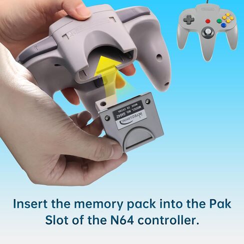 1MB Memory Pak, for N64 Memory Card, Storage Expansion Card, Compatible with Nintendo N64 Controller in Saudi Arabia