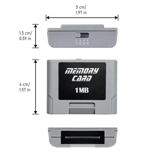 1MB Memory Pak, for N64 Memory Card, Storage Expansion Card, Compatible with Nintendo N64 Controller in Saudi Arabia