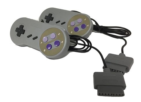 W4W Remote Control Compatible with Super Nintendo SNES - 7 Pin Connector - Pack of Two Controllers (2 Pack) in Saudi Arabia
