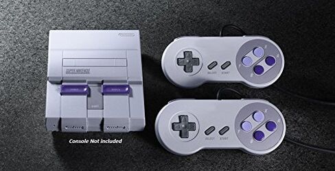 W4W Remote Control Compatible with Super Nintendo SNES - 7 Pin Connector - Pack of Two Controllers (2 Pack) in Saudi Arabia
