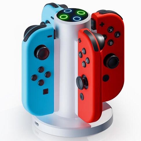 Switch Charging Dock for Switch 1 Controller Joycon,Black | 4-in-1 Joycon Charger, Fast Charging Station, Including USB-C Cable in Saudi Arabia