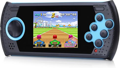 16 Bit Handheld Game for Kids Built-in 230 HD Classic Retro Video Games USB Rechargeable 3.0 Inch Childrens Travel Electronics Toys Portable Gaming Player System Gift for Boys Girls Ages 4-8-12 in Saudi Arabia